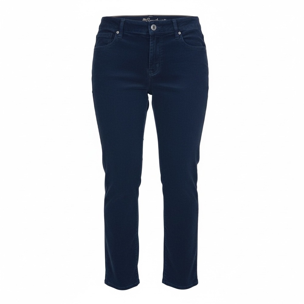 Old Navy Sweetheart‎ Corduroy Pants Mid Rise Straight Leg Navy Blue Women's 0